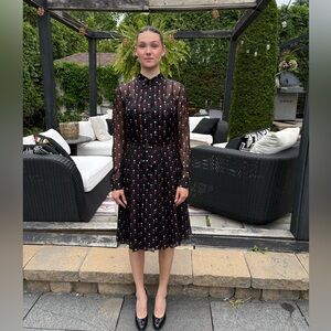 Sophisticated Christopher Kane shirt dress with heart print. Never worn. NWT